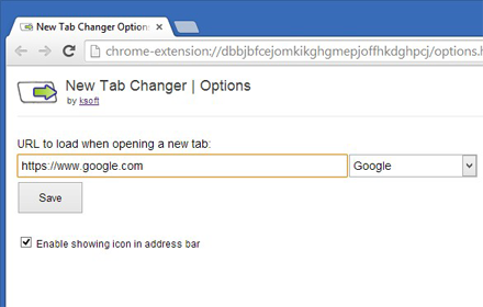 custom tab browser extension